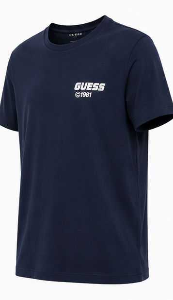GUESS Navy blueMen's T-Shirt – Style 048