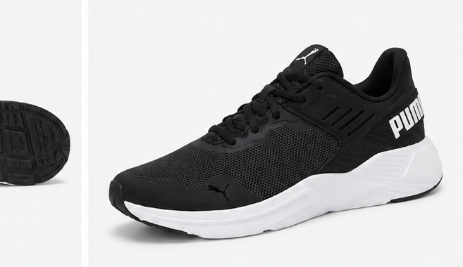 Puma Black and White Shoes