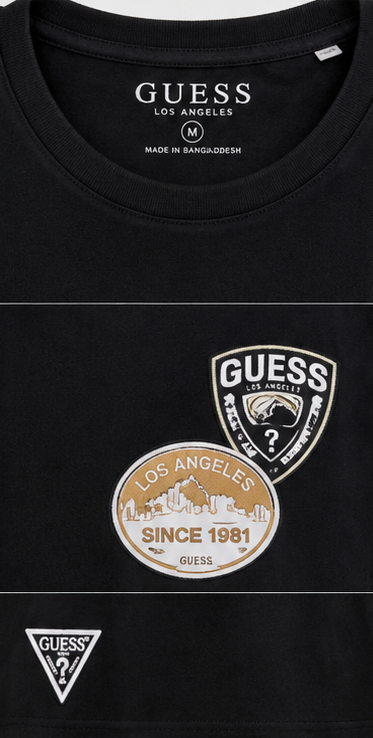 GUESS Black Men's T-Shirt – Style 022