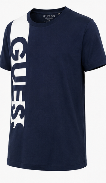 GUESS Navy blue Men's T-Shirt – Style 033
