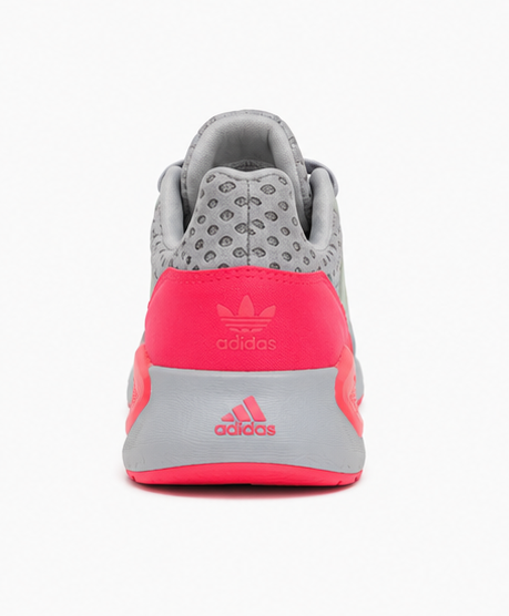 Adidas Grey and Neon Pink Shoes