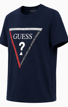 GUESS Navy blue Men's T-Shirt – Style 066