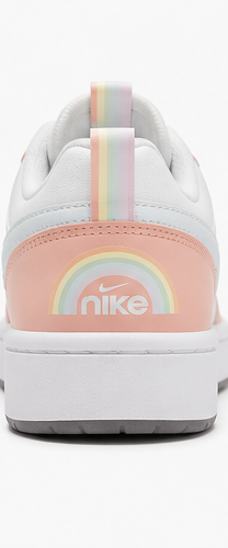 Nike White and Peach Shoes