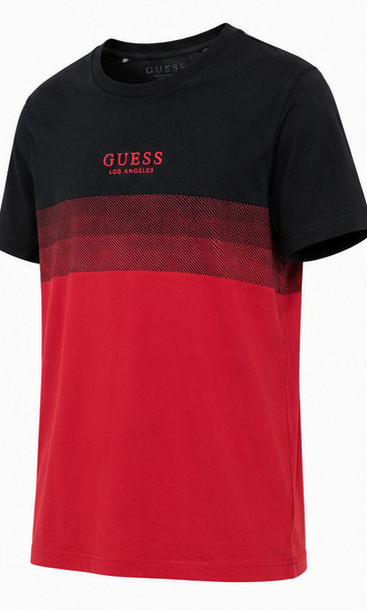 GUESS Red Men's T-Shirt – Style 044