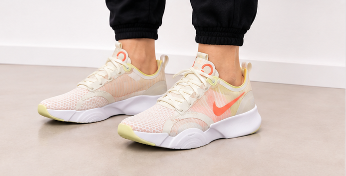 Nike Cream and Coral Shoes