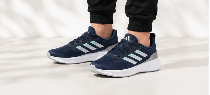 Adidas Navy and Mint Shoes
