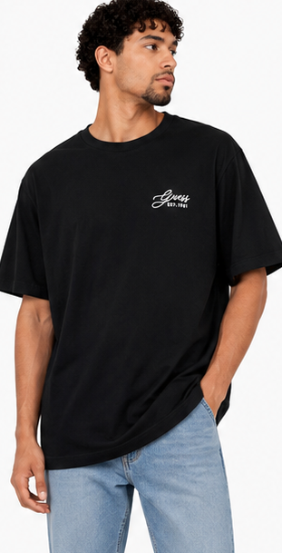 GUESS Black Men's T-Shirt – Style 041