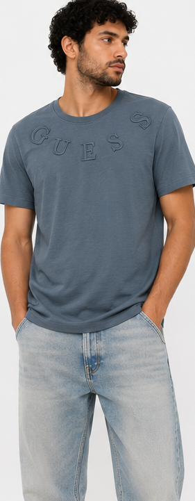 GUESS blue-grayMen's T-Shirt – Style 053