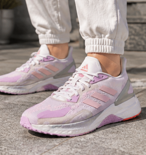 Adidas White and Lilac Shoes