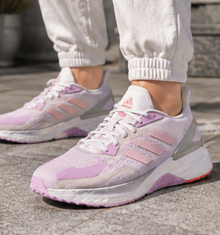 Adidas White and Lilac Shoes