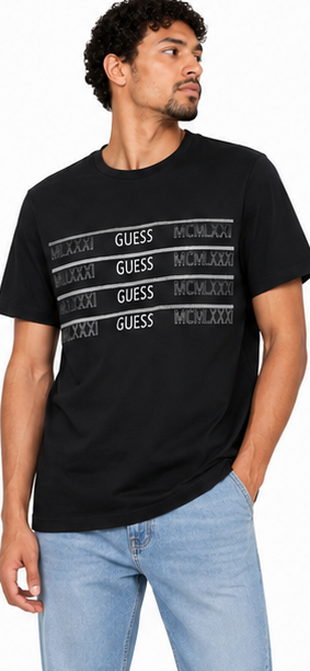 GUESS Black Men's T-Shirt – Style 036