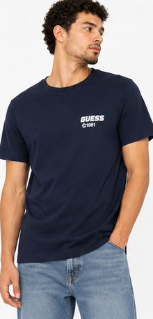 GUESS Navy blueMen's T-Shirt – Style 048
