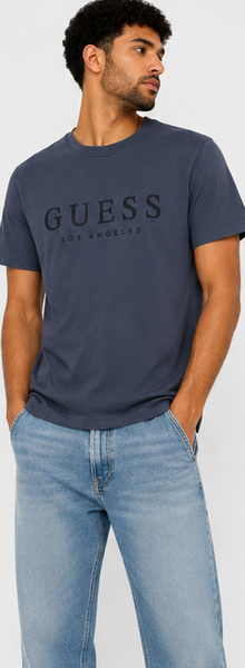 GUESS Navy blue Men's T-Shirt – Style 070
