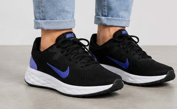 Nike Black and Purple Shoes