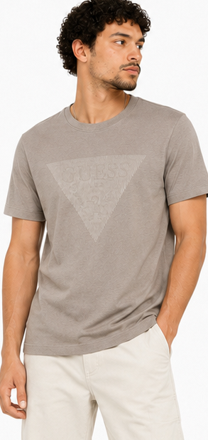 GUESS Light Brown Men's T-Shirt – Style 026