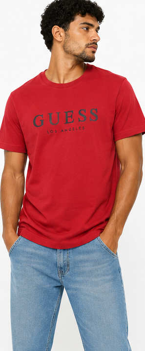 GUESS Red Men's T-Shirt – Style 054