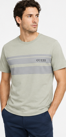 Guess Green Stripe T-Shirt – Style 0085