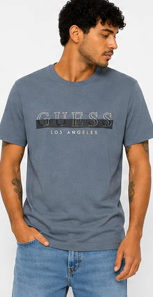GUESS Blue Men's T-Shirt – Style 074