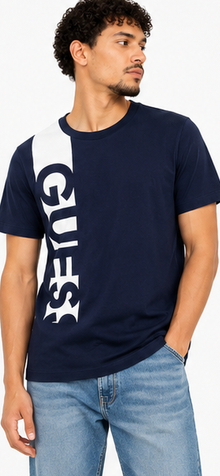 GUESS Navy blue Men's T-Shirt – Style 033