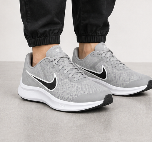 Nike Grey and Black Shoes