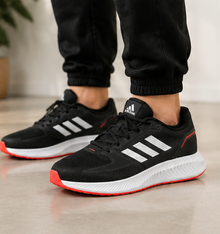 Adidas Black and Red Shoes