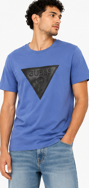 GUESS Blue Men's T-Shirt – Style 052