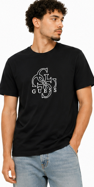 GUESS Black Men's T-Shirt – Style 043