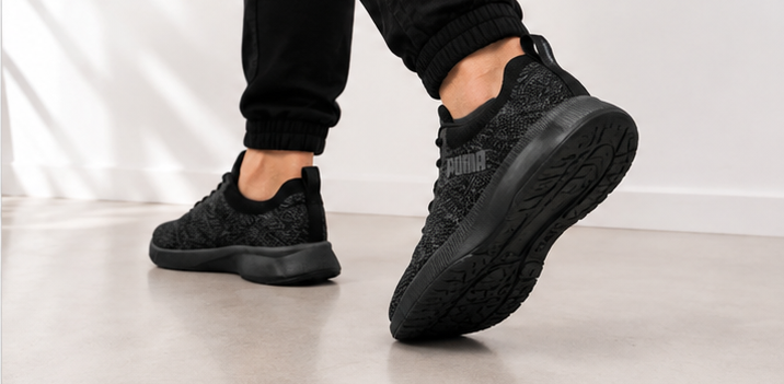 Puma Black and Grey Shoes