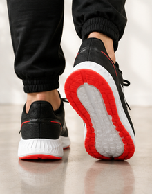 Adidas Black and Red Shoes
