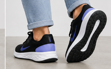 Nike Black and Purple Shoes