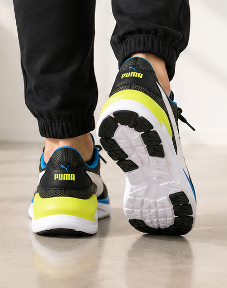 Puma Black and Blue Shoes