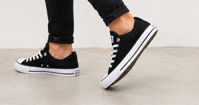 Converse Black and White Shoes