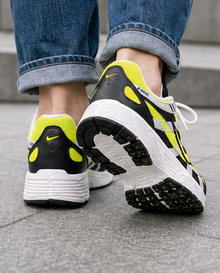 Nike Black and Neon Yellow Shoes