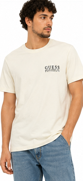 GUESS White Men's T-Shirt – Style 029