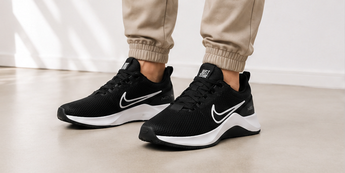 Nike Black and White Shoes