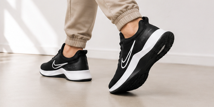 Nike Black and White Shoes