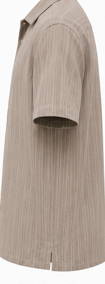 Beige Striped Resort Shirt - product detail