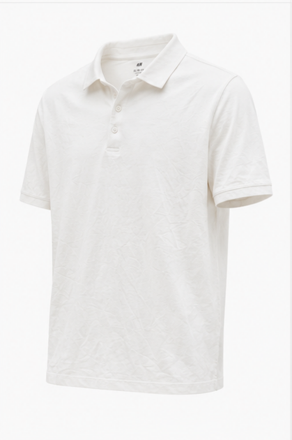 H&M White Classic Polo Shirt - product detail