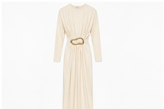 Hobz Dress 30354 - Cream