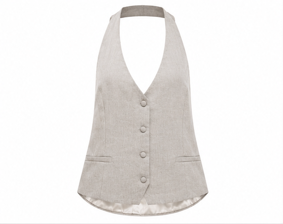Hobz Vest 1619 - Beige