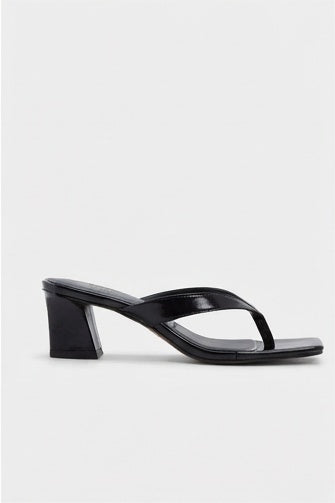 Heeled Toe-post Mules