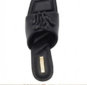 Heeled Black Mules