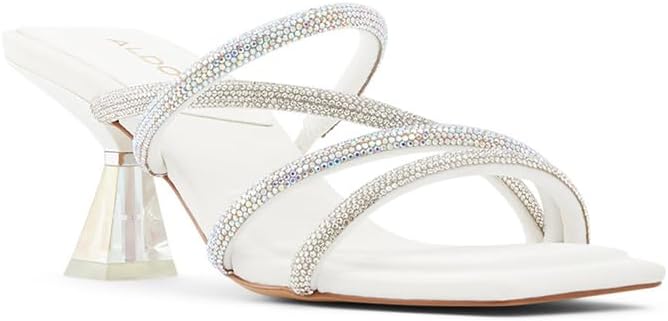 Heeled High White Mules