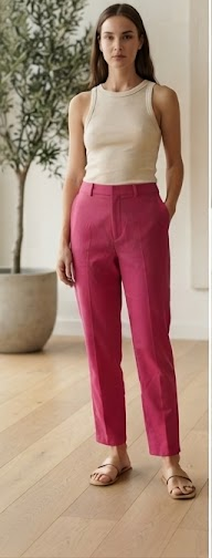 Hobz Pants 1694- Pink