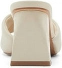 Heeled White Mules