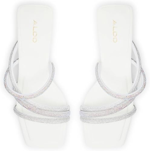 Heeled High White Mules