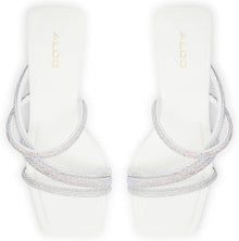 Heeled High White Mules