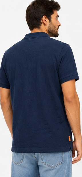 Timberland Navy Blue Polo Shirt view 6