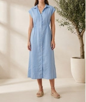 Hobz Dress 1690- Blue