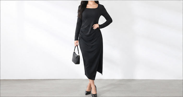 Hobz Dress 20295- Black
